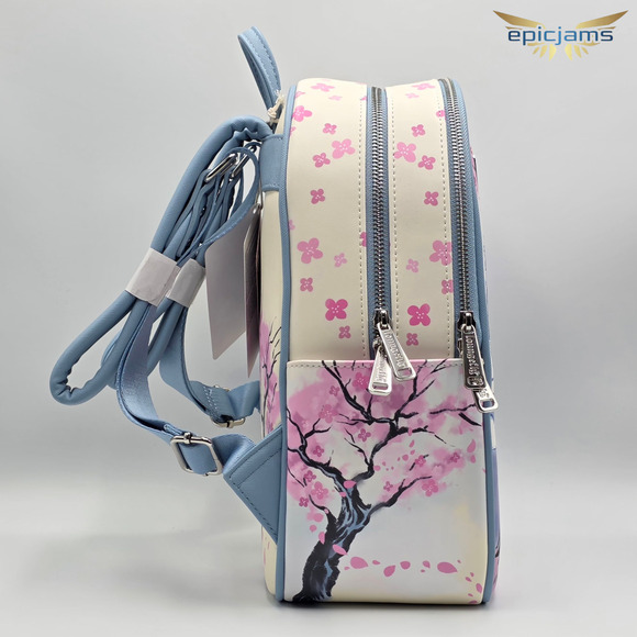 Loungefly DreamWorks Kung Fu Panda Po & Master Shifu Cherry Blossom Backpack New - Picture 4 of 10